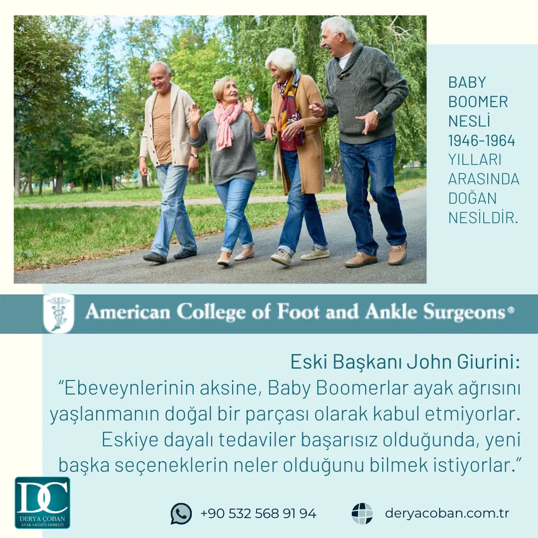 Baby Boomerlar Ayak Tedavilerinde Neleri Tercih Ediyor?