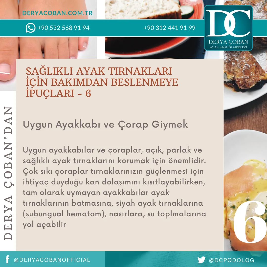 Sağlıklı Ayak Tırnakları için 10 İpucu