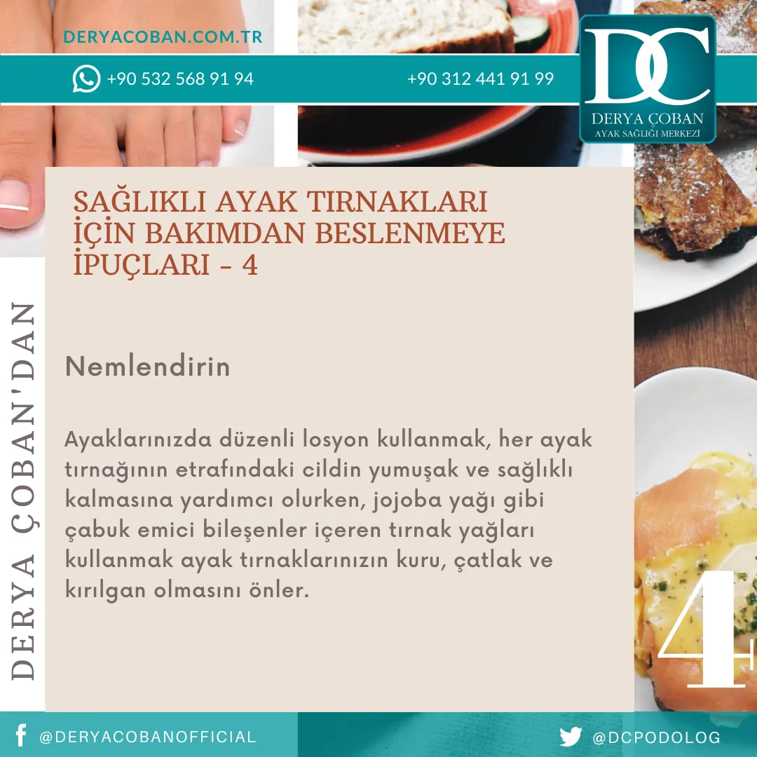 Sağlıklı Ayak Tırnakları için 10 İpucu