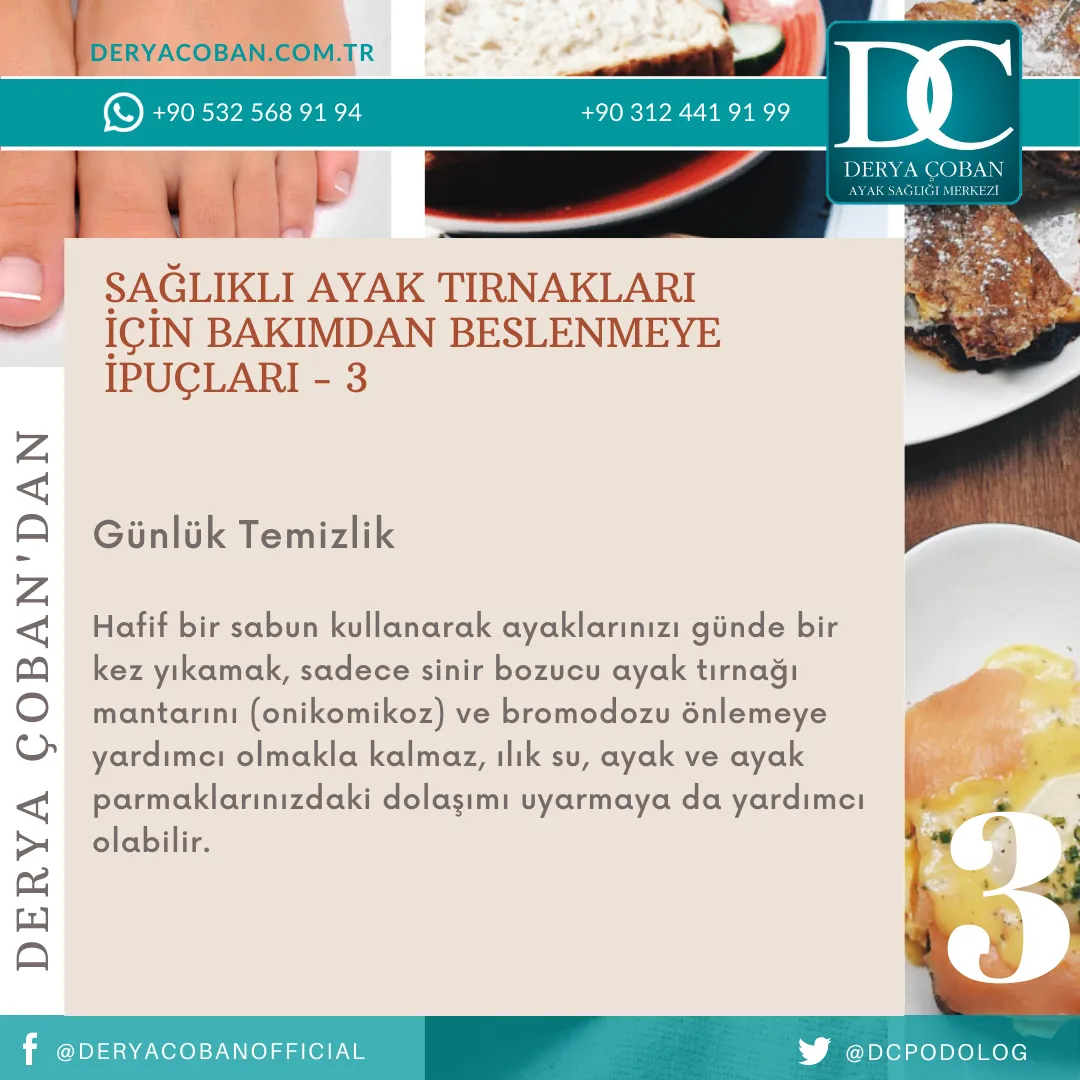 Sağlıklı Ayak Tırnakları için 10 İpucu
