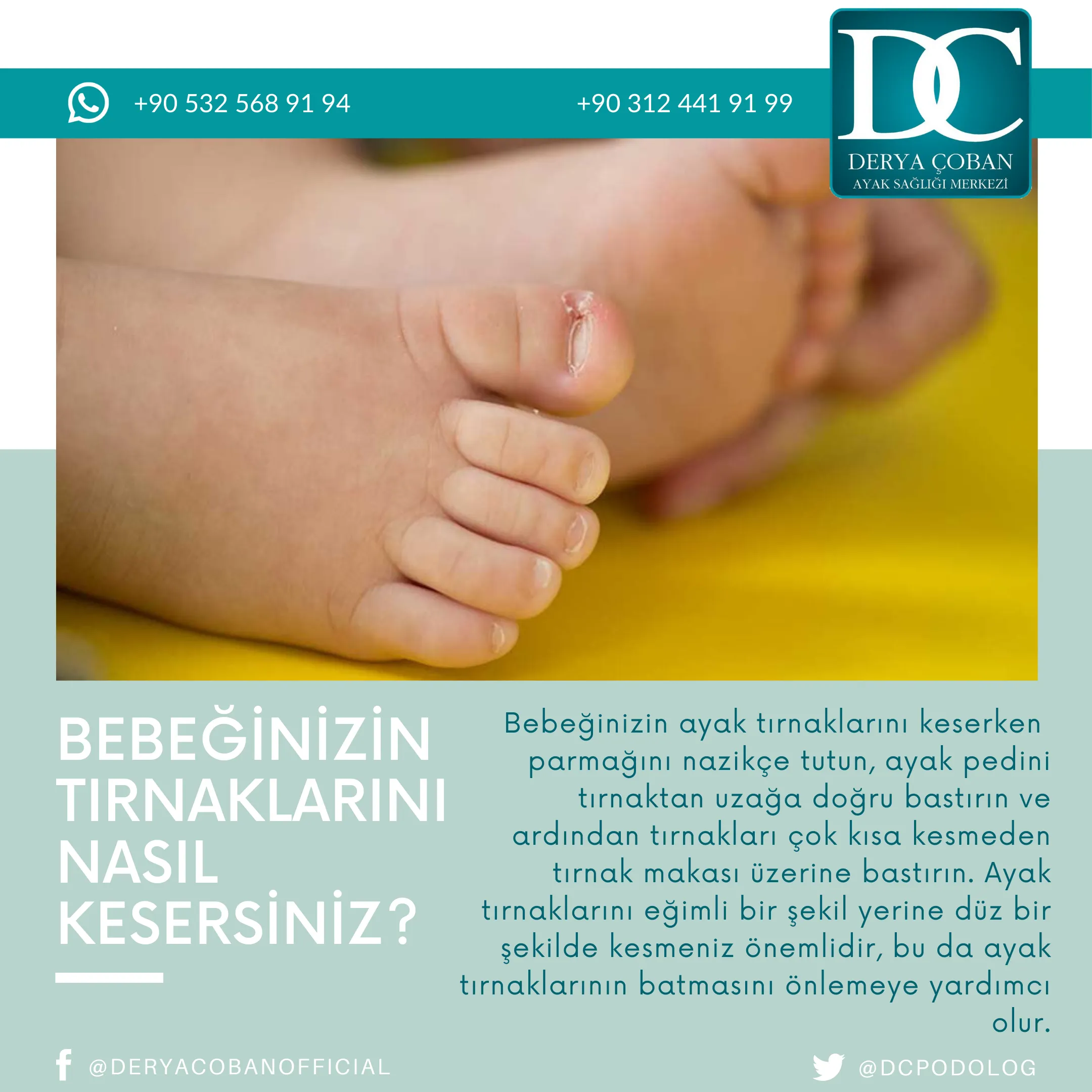 Bebek Tırnakları Nasıl Kesilir?