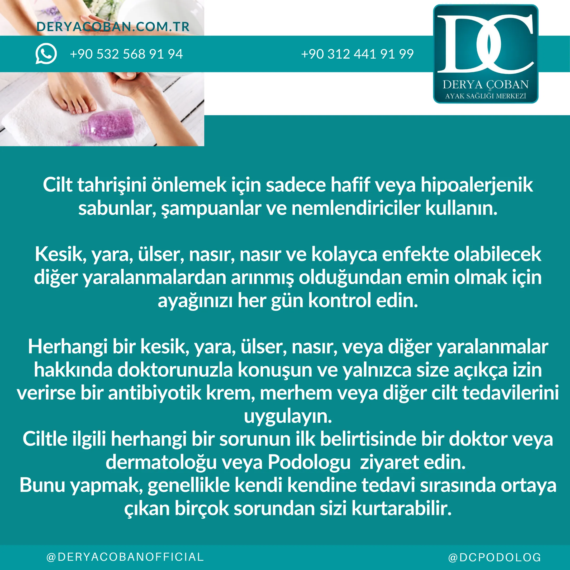 Şeker Hastaları için Ayak Bakımı