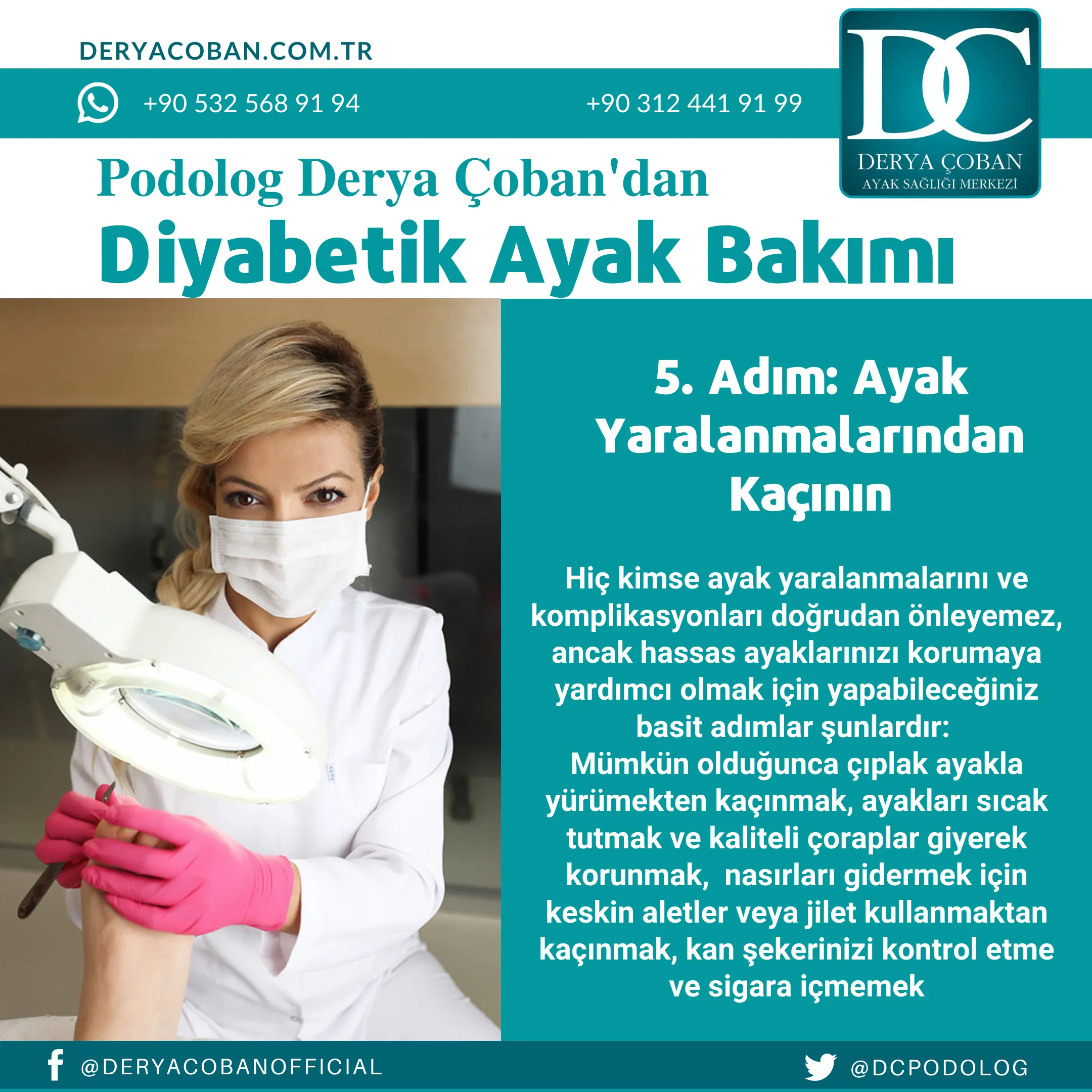 Diyabetik Ayak Bakımı: Podolog Derya Çoban Özel