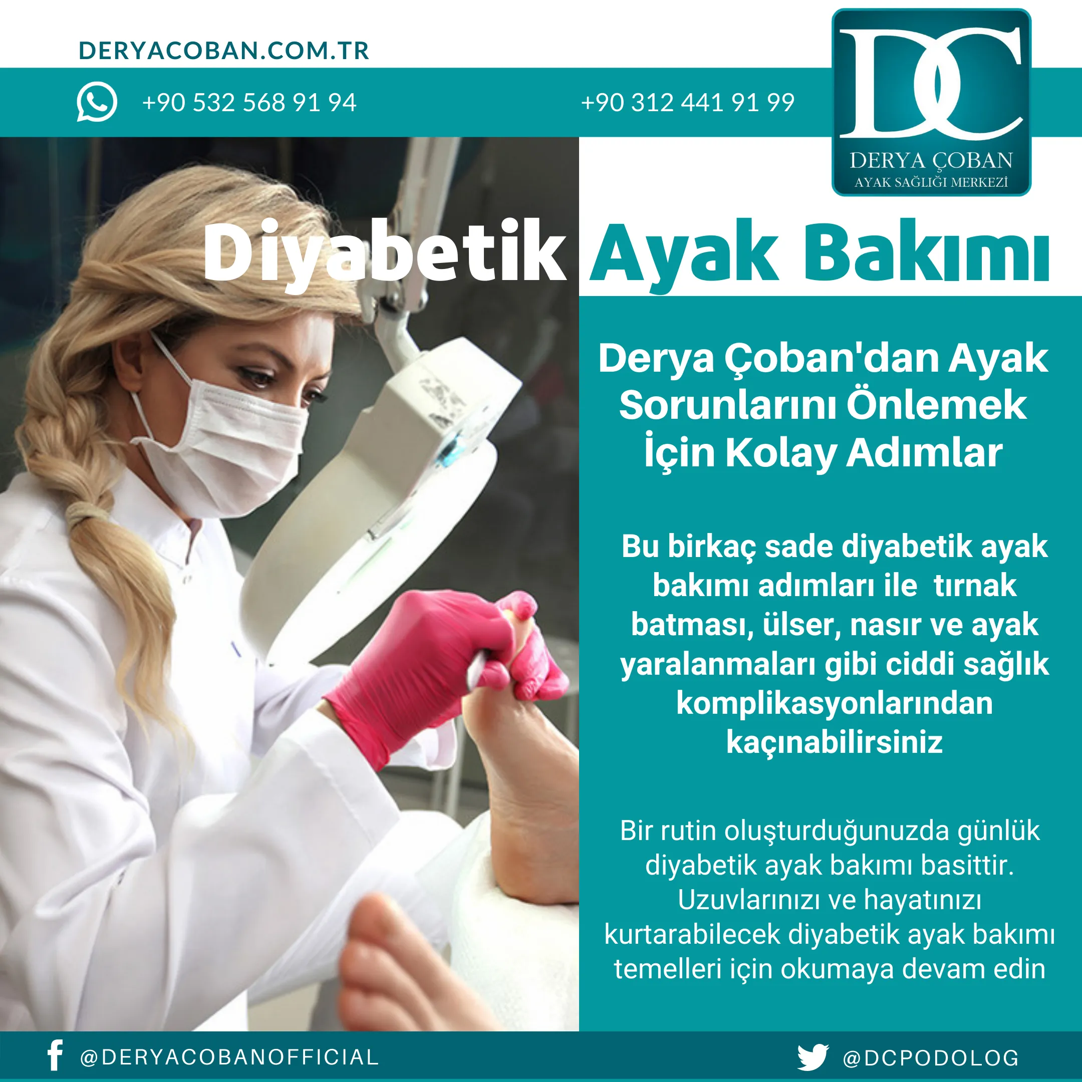 Diyabetik Ayak Bakımı: Podolog Derya Çoban Özel