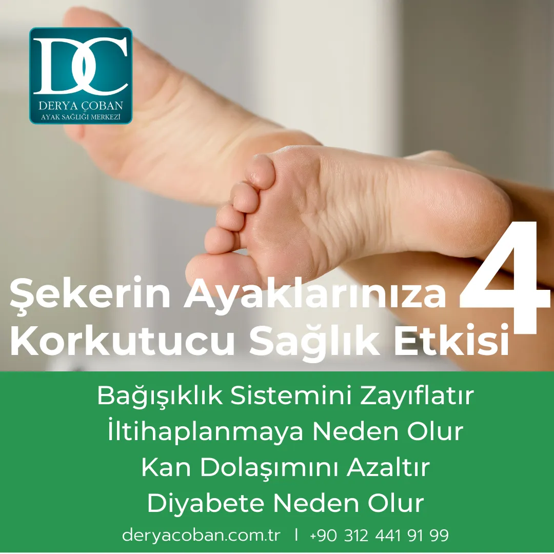 Şeker Tüketiminin Ayaklarımızdaki 4 Olumsuz Etkisi